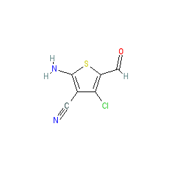 2-Amino-4-chloro-5-formylthiophene-3-carbonitrile