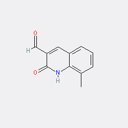 8-Methyl-2-oxo-1,2-dihydroquinoline-3-carbaldehyde