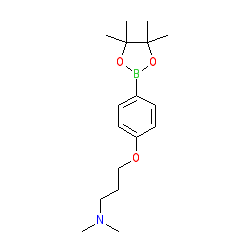 2-{4-[3-(Dimethylamino)propoxy]phenyl}-4,4,5,5-tetramethyl-1,3,2-dioxaborolane