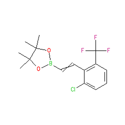 2-[2-[2-Chloro-6-(trifluoromethyl)phenyl]ethenyl]-4,4,5,5-tetramethyl-1,3,2-dioxaborolane