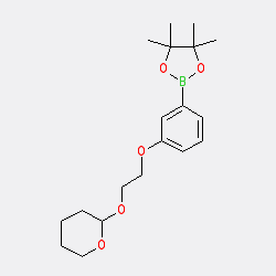 3-[2-(Tetrahydro-2H-pyran-2-ylethoxy)phenoxy]-4,4,5,5-tetramethyl-[1,3,2]dioxaboralane
