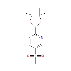 5-(Methylsulphonyl)-2-(4,4,5,5-tetramethyl-1,3,2-dioxaborolan-2-yl)pyridine