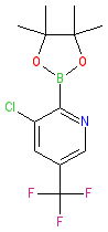 3-Chlroro-5-(trifluoromethyl)-2-(4,4,5,5-tetramethyl-1,3,2-dioxaborolan-2-yl)pyridine