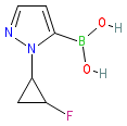 (1-(2-Fluorocyclopropyl)-1H-pyrazol-5-yl)boronic acid
