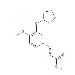 3-[3-(Cyclopentyloxy)-4-methoxyphenyl]acrylic acid