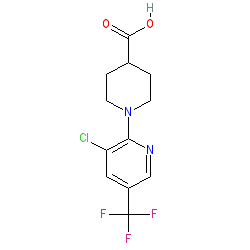 1-[3-Chloro-5-(trifluoromethyl)pyridin-2-yl]piperidine-4-carboxylic acid