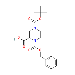 1-[(Benzyloxy)carbonyl]-4-(tert-butoxycarbonyl)piperazine-2-carboxylic acid