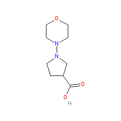 1-Morpholin-4-ylpyrrolidine-3-carboxylic acid