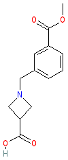 1-[3-(Methoxycarbonyl)benzyl]azetidine-3-carboxylic acid