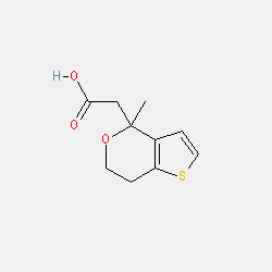 (4-Methyl-6,7-dihydro-4H-thieno[3,2-c]pyran-4-yl)acetic acid