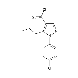 1-(4-Chlorophenyl)-5-propyl-1H-pyrazole-4-carbonyl chloride