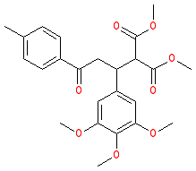 Dimethyl 2-[3-(4-Methylphenyl)-3-oxo-1-(3,4,5-trimeythoxyphenyl)propyl]malonate