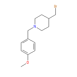 4-(Bromomethyl)-1-[(4-methoxyphenyl)methyl]piperidine