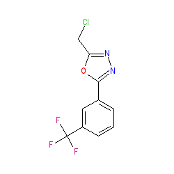 2-(Chloromethyl)-5-[3-(trifluoromethyl)phenyl]-1,3,4-oxadiazole