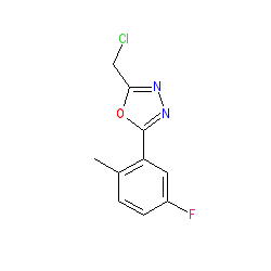 2-(Chloromethyl)-5-(5-fluoro-2-methylphenyl)-1,3,4-oxadiazole