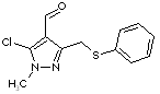 5-Chloro-1-methyl-3-[(phenylthio)methyl]-1H-pyrazole-4-carbaldehyde