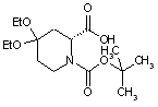 (2R)-1-(tert-Butoxycarbonyl)-4,4-diethoxypiperidine-2-carboxylic acid
