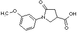 1-(3-Methoxyphenyl)-5-oxopyrrolidine-3-carboxylic acid