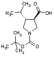 (3R,4R)-1-(tert-Butoxycarbanyl)-4-isopropylpyrrolidine-3-carboxylic Acid
