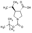 (3S,4S)-1-(tert-Butoxycarbanyl)-4-isopropylpyrrolidine-3-carboxylic Acid