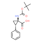 (1R,2S)-1-[(tert-Butoxycarbonyl)amino]-2-phenylcyclopropanecarboxylic acid