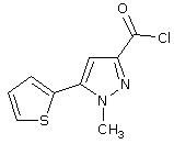 1-Methyl-5-thien-2-yl-1H-pyrazole-3-carbonyl chloride
