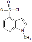 1-Methyl-1H-indole-4-sulphonyl chloride