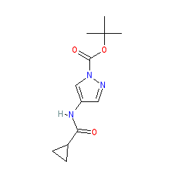 1,1-Dimethylethyl 4-[(cyclopropylcarbonyl)amino]-1H-pyrazole-1-carboxylate