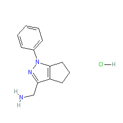 (1-Phenyl-1H,4H,5H,6H-cyclopenta[c]pyrazol-3-yl)methanamine hydrochloride