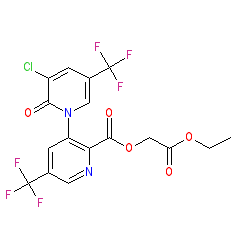 2-Ethoxy-2-oxoethyl 3-Chloro-2-oxo-5,5â€²-bis(trifluoromethyl)[1(6H),3â€²-bipyridine]-2â€²-carboxylate
