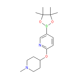 2-[(1-Methyl-4-piperidinyl)oxy]-5-(4,4,5,5-tetramethyl-1,3,2-dioxaborolan-2-yl)-pyridine