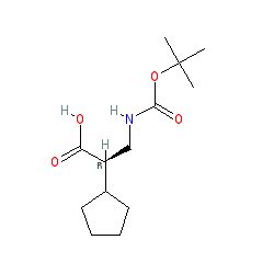(2R)-3-[(tert-Butoxycarbonyl)amino]-2-cyclopentylpropanoic acid