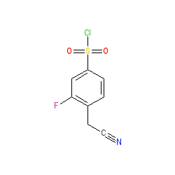 4-(Cyanomethyl)-3-fluorobenzene-1-sulfonyl chloride