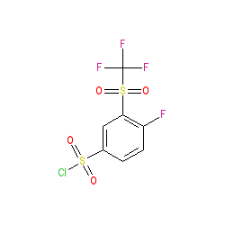 4-Fluoro-3-(trifluoromethylsulfonyl)benzenesulfonyl chloride
