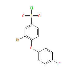 3-Bromo-4-(4-fluorophenoxy)benzene-1-sulphonyl chloride