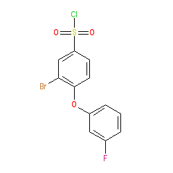 3-Bromo-4-(3-fluorophenoxy)benzene-1-sulphonyl chloride
