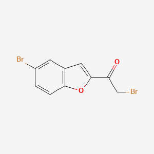 2-Bromo-(5-bromo-1-benzofuran-2-yl)ethan-1-one