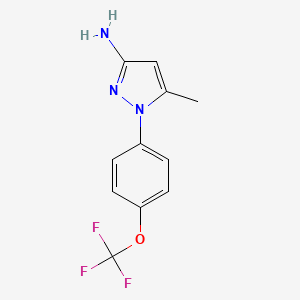 5-Methyl-1-(4-trifluoromethoxyphenyl)-1H-pyrazol-3-ylamine