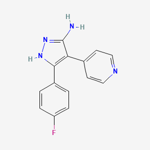 3-(4-Fluorophenyl)-4-(pyridin-4-yl)-1H-pyrazol-5-amine