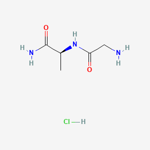 (2S)-2-[(Aminoacetyl)amino]propanamide hydrochloride