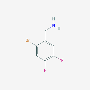 (2-Bromo-4,5-difluorophenyl)methanamine