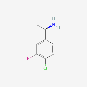 (R)-1-(4-Chloro-3-fluorophenyl)ethanamine hydrochloride