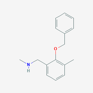 N,3-Dimethyl-2-(phenylmethoxy)benzenemethanamine
