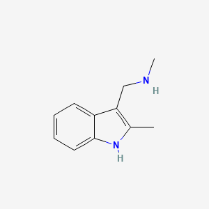 N-Methyl-N-[(2-methyl-1H-indol-3-yl)methyl]amine (As fumarate salt)
