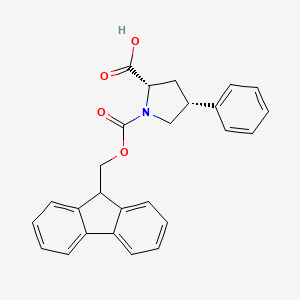 (2S,4R)-1-(((9H-Fluoren-9-yl)methoxy)carbonyl)-4-phenylpyrrolidine-2-carboxylic acid