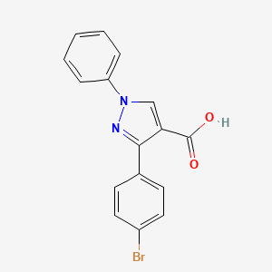 3-(4-Bromophenyl)-1-phenyl-1H-pyrazole-4-carboxylic acid