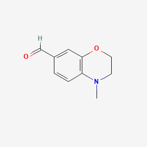 4-methyl-3,4-dihydro-2H-1,4-benzoxazine-7-carbaldehyde
