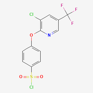 4-{[3-chloro-5-(trifluoromethyl)pyridin-2-yl]oxy}benzenesulfonyl chloride