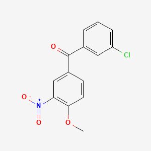 (3-Chlorophenyl)(4-methoxy-3-nitrophenyl)methanone