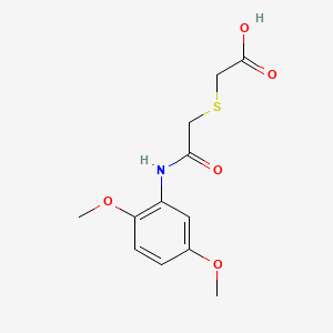 [(N-2,5-dimethoxyphenylcarbamoyl)methylthio]acetic acid